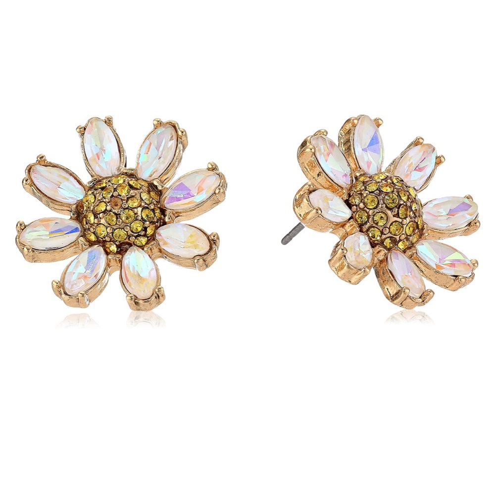 Betsey Johnson Daisy Stud Earrings